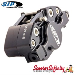 Brake Caliper SIP (Aluminium, Anodised Black) (Grimeca,`98/MY, front, LML, Vespa PX, T5, T5 Classic) (MMW Rear)