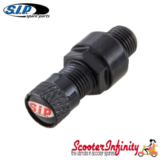 Valve for SIP Tubeless Rim Vespa or Lambretta (30mm) (Black) (SIP)