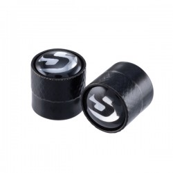 Tyre Valve Caps Black (2pcs, Pair) (SIP SERIES PORDOI)