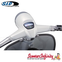 SIP Digital Speedo / Rev Counter *NEW V2.0* (Black/White Face) (Lambretta DL, GP, LI, SX, TV)