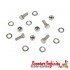 Rear Fender Fastener Fixing Kit (MB, Stainless Steel) (Lambretta LI S1&2, TV S1&2)