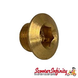 Plug Oil Level (Brass) (Lambretta GP, LI, SX, TV)