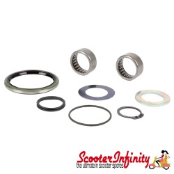 Brake Hub Back Plate Overhaul Kit (20mm Axle) (OEM Quality) (Vespa PX since 1984)