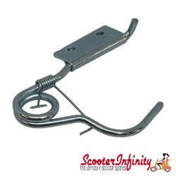 Spring Clip holder sidepanel for left or right (Vespa 125 TS/​160 GS/​180 SS/​180-200 Rally/​PX80-200/​PE/​T5 or LML)