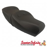 Seat King & Queen (Black) (Vespa P, PX, T5 Classic)