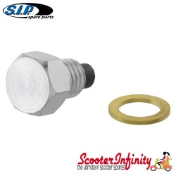 Screw Oil Filler/Oil Drain SIP Premium (M8x8 mm) (Vespa 50-125/PV /ET3/PK/S/XL/XL2/125 VNA-TS /150 VBA-Super/Rally/PX80 -200/PE/Lusso/T5/Cosa)