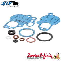 Gasket Set SIP Premium (for Dellorto SI carburettors 20.20 to 26.26D) (Vespa 125 TS/150 Sprint V./Rally/P80-200E /PX80-200E/Lusso/`98/MY/`11 /T5)