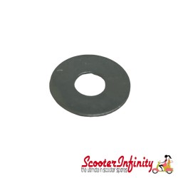 Washer screw mudguard, sideways M5,2x14x0,6 mm, outside (Vespa Rally/​PX/​T5)