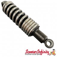 Shock Absorber Standard Rear (UNI) (Silver spring black body) (Lambretta 125 LI 3?/Special/GP/DL/150 LI 3?/Special/SX/GP/175 TV 3? /200 TV/SX/GP/DL) Shock Absorber Standard Rear (UNI) (Silver spring black body) (Lambretta 125 LI 3?/Special/GP/DL/150 LI 3?/Special/SX/GP/175 TV 3? /200 TV/SX/GP/DL)