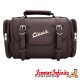 Case Top Box / Roll Bag Classic SIP Style - VESPA PX GTS/GT/GTV/LX LAMBRETTA (FITS TO ANY CARRIER) (10L) (Brown Faux Leather)