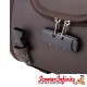 Case Top Box / Roll Bag Classic SIP Style - VESPA PX GTS/GT/GTV/LX LAMBRETTA (FITS TO ANY CARRIER) (10L) (Brown Faux Leather)