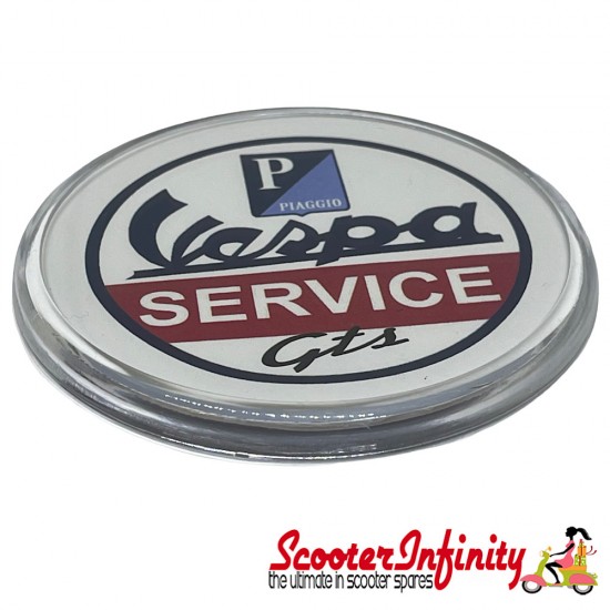 Coaster Drinks Vespa GTS Service (Plastic, Not Dishwasher Friendly) (Mod Scooterist Gift)