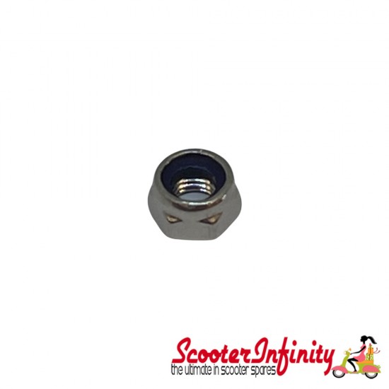 Nut M5 mm, SIP floor board/handlebar lever (Vespa V50/PK/XL/PX/T5) Nut M5 mm, SIP floor board/handlebar lever (Vespa V50/PK/XL/PX/T5)
