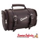 Case Top Box / Roll Bag Classic SIP Style - VESPA PX GTS/GT/GTV/LX LAMBRETTA (FITS TO ANY CARRIER) (10L) (Brown Faux Leather)