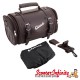 Case Top Box / Roll Bag Classic SIP Style - VESPA PX GTS/GT/GTV/LX LAMBRETTA (FITS TO ANY CARRIER) (10L) (Brown Faux Leather)