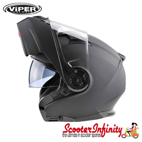 Helmet / VIPER RSV345 (Flip Front, with Retractable Sun Visor - Matt Black)