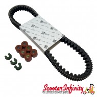 Transmission Service Kit Genuine PIAGGIO (Drive Belt, Rollers, Sliders) (Vespa GTS 300 2019 onwards HPE Models Euro 4/5)