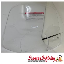 Flyscreen Windshield Genuine Piaggio Cruiser Vespa Primavera/​Elettrica 50-150cc (Tinted)