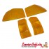 Indicator Lens Kit SIEM (Amber, FRONT & REAR SET) (Vespa PX80-200/​PE/​Lusso/​T5/​LML Star/​Deluxe/​Stella)