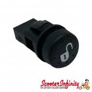 Switch Button Electronic Seat Locking (Vespa GTS/​GTS Super/​GTV/​GT 60 /​GT/​GT L/​Primavera/​Sprint 125-300cc)