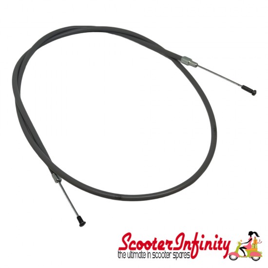 Cable Front Brake Complete Vespa (fixed pear nipples) (aprox 1.1 meter long) (COSA 125, COSA 200)