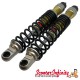 Shock Absorber Rear (YSS Twin E-Series) (Body Silver, Black Spring) (Vespa GTS/​GTS Super/​GTV/​GT 60/​GT/​GT L 125-300cc)