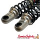 Shock Absorber Rear (YSS Twin E-Series) (Body Silver, Black Spring) (Vespa GTS/​GTS Super/​GTV/​GT 60/​GT/​GT L 125-300cc)
