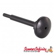 Choke Lever SIP Aluminium CNC Black Knob (Big Carb Conversion) (Vespa 125 VNB-TS/150 VBA -Super/160 GS/180 SS/Rally /PX80-200/PE/Lusso/T5/Cosa)