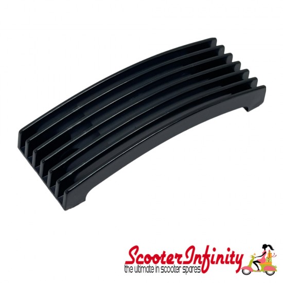 Horn Grill Cover (117x42 mm - black) (Vespa PX 80-200E Lusso `98)