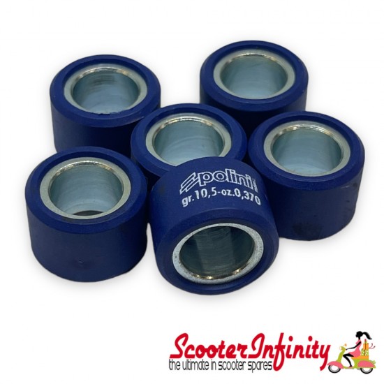 Variator Rollers POLINI (19x13.5mm - 10.5g) (ITALJET/PIAGGIO/Vespa Liberty 125/ET4/Torpedo 4T) Variator Rollers POLINI (19x13.5mm - 10.5g) (ITALJET/PIAGGIO/Vespa Liberty 125/ET4/Torpedo 4T)