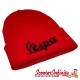Beanie Hat Vespa (Red, Black Logo) Beanie Hat Vespa (Red, Black Logo)