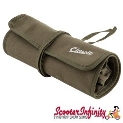 Bag Tools Toolbox "Classic" (SIP) (Canvas, Olive) (Perfect to host your tools) (Classic Vespa, Modern Vespa)
