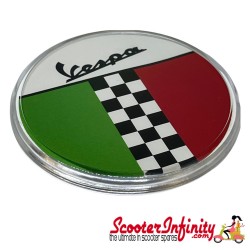 Coaster Drinks Vespa Italian Check (Plastic, Not Dishwasher Friendly) (Mod Scooterist Gift)
