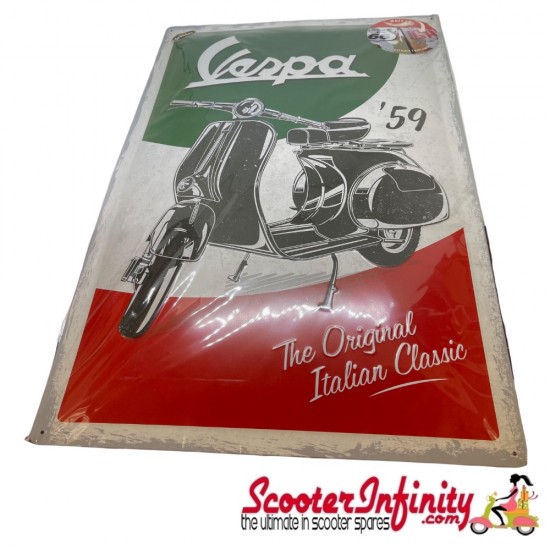 Metal Sign FORME VESPA The Italian Classic (600x400mm, metal) Metal Sign FORME VESPA The Italian Classic (600x400mm, metal)