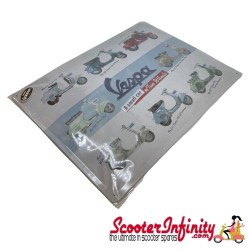 Metal Sign FORME VESPA Model Chart (400x300mm, metal) Metal Sign FORME VESPA Model Chart (400x300mm, metal)