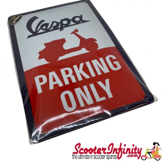 Metal Sign FORME VESPA PARKING ONLY (200x300MM, metal) Metal Sign FORME VESPA PARKING ONLY (200x300MM, metal)