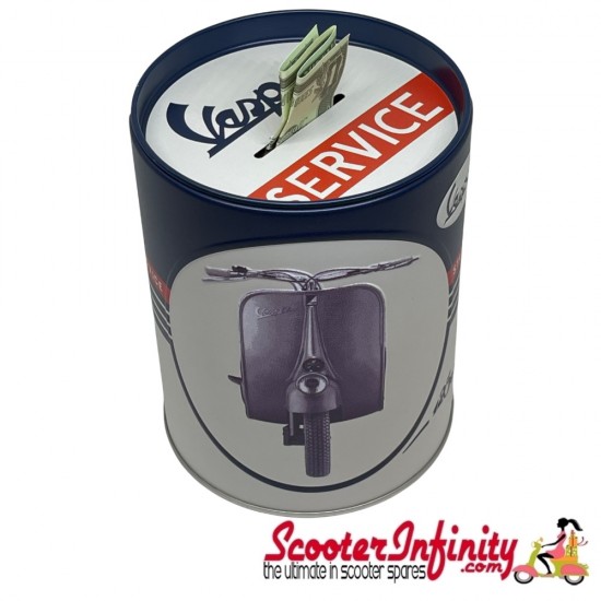 Savings Money Box VESPA Service (h 130 mm Ø 100 mm)