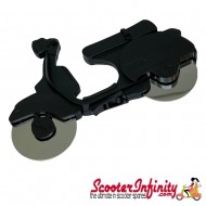 Pizza Cutter Scooter (Black) (175mm w17mm h115mm)