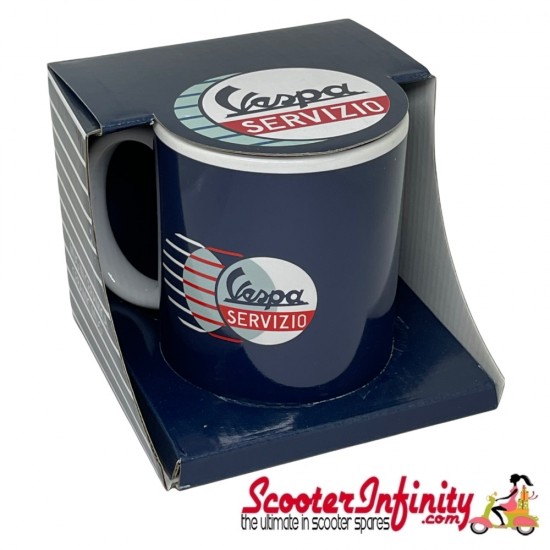 Mug / Cup - Vespa (White, Servizio Logo) Mug / Cup - Vespa (White, Servizio Logo)