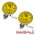Spotlight / Spotlamp - Yellow 3 1/2" Mod Style (PAIR) (Vespa / Lambretta)