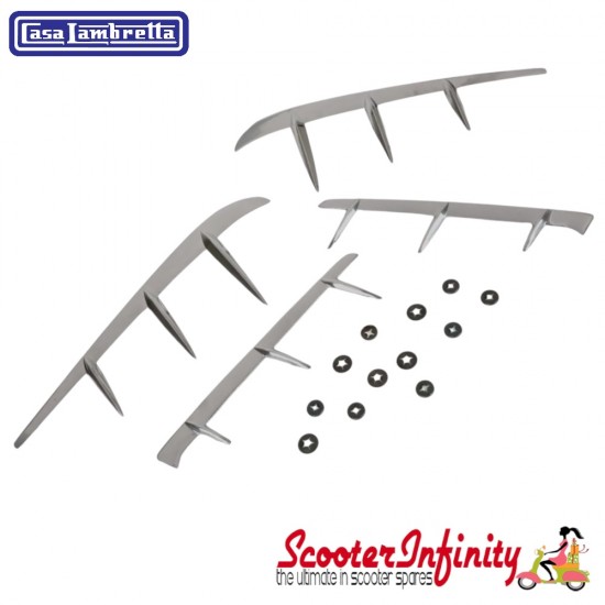 Side panel Flash Flashes Lambretta (CASA) (LIS, SX 150, TV - Series 3) (Set of 4)