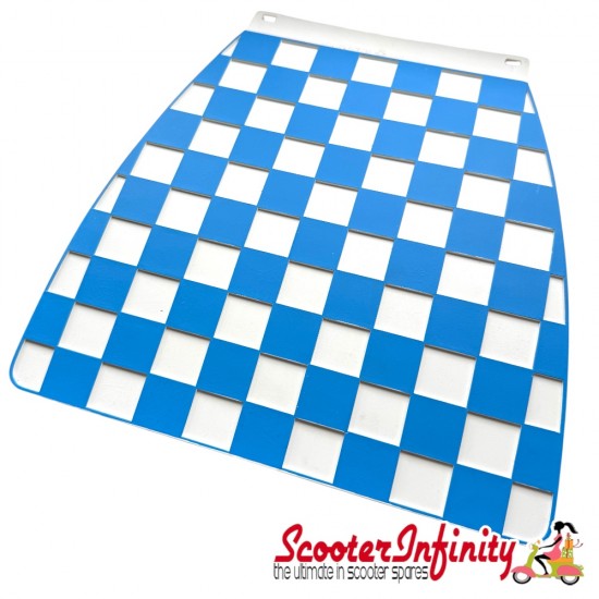Mudflap Blue White Chequered / Check (Universal Fitment)