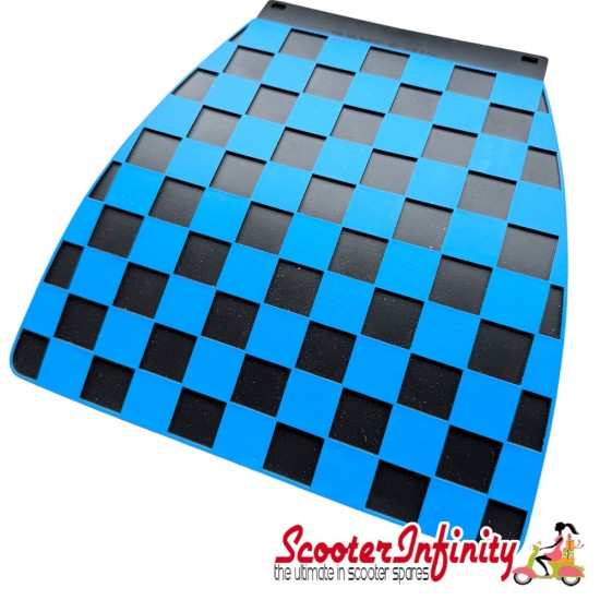 Mudflap Blue Black Chequered / Check (Universal Fitment)