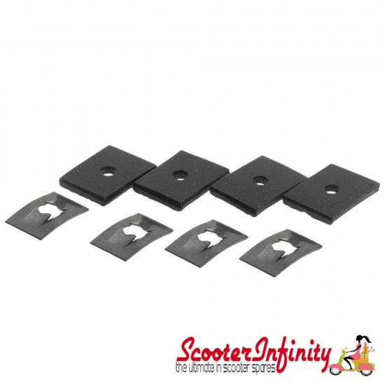 Side panel Grill Louver Securing Fixings (Nut & Gasket Set) - Lambretta GP Side panel Grill Louver Securing Fixings (Nut & Gasket Set) - Lambretta GP
