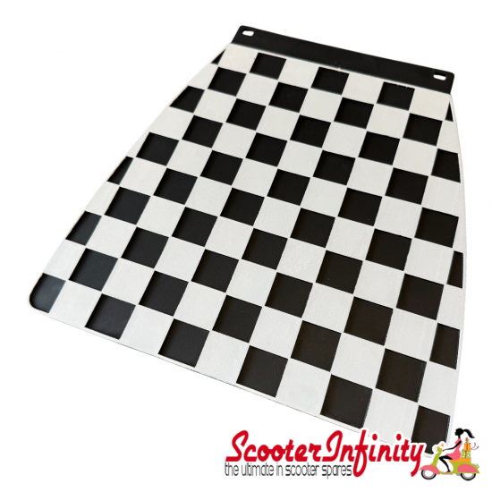Mudflap Black White Chequered / Check (Universal Fitment)