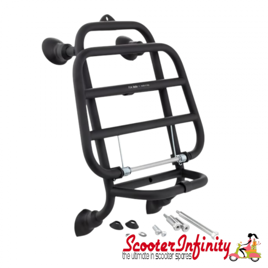Carrier/Rack Front Matt Black Vespa GTS/GTS Super/GTV/GT (FA Italia) 2018 onwards