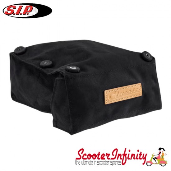 Bag Legshield Magnetic "Classic" (SIP) (Black) (secures to Legshield magnetically) (Classic Vespa)