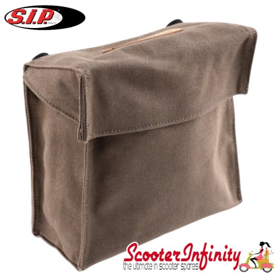 Bag Legshield Magnetic "Classic" (SIP) (Olive) (secures to Legshield magnetically) (Classic Vespa)