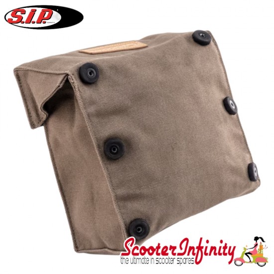 Bag Legshield Magnetic "Classic" (SIP) (Olive) (secures to Legshield magnetically) (Classic Vespa)