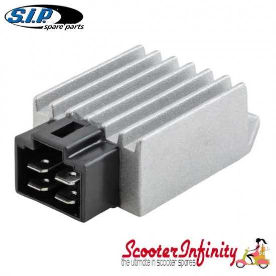 Regulator Voltage SIP - 4 connections 6V AC/DC (Vespa/Lambretta) Regulator Voltage SIP - 4 connections 6V AC/DC (Vespa/Lambretta)